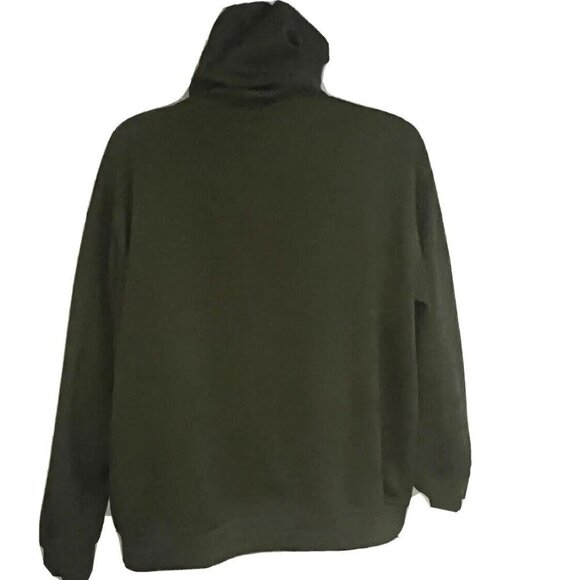 RICK & MORTY Dark Green Hoodie Pullover Sweatshirt XL Stretch Adult Swim Aliens - Picture 5 of 9